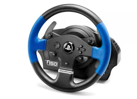 Thrustmaster T150 Force Feedback Black, Blue USB Steering wheel + Pedals PC, PlayStation 4, Playstation 3 | dynacor.co.za