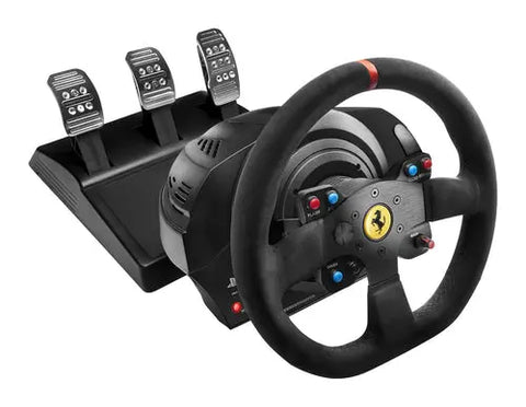 Thrustmaster T300 Ferrari Integral Racing Wheel Alcantara Edition Black Steering wheel + Pedals Analogue / Digital PC, PlayStation 4, Playstation 3 | dynacor.co.za
