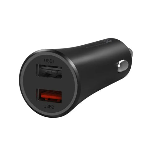 Xiaomi 37W Dual-Port Car Charger - Black | dynacor.co.za