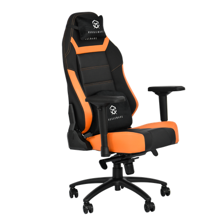 ROGUEWARE GC400 EXPERT GAMING CHAIR - BLACK/ORANGE - UP TO 200KG | dynacor.co.za