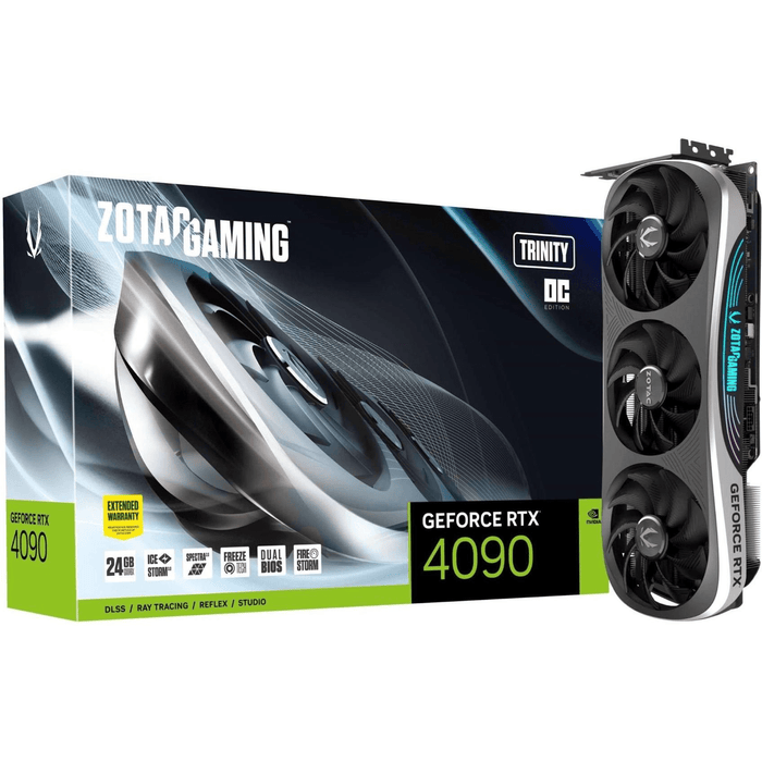 ZOTAC GEFORCE RTX 4090 TRINITY OC 24GB GDDR6X PCIE GEN4 GAMING GRAPHICS CARD | dynacor.co.za